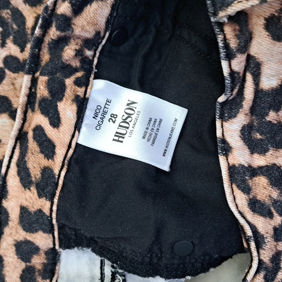 Hudson Nico Cigarette jeans in Cleo Leopard print sz28 - Picture 5 of 13